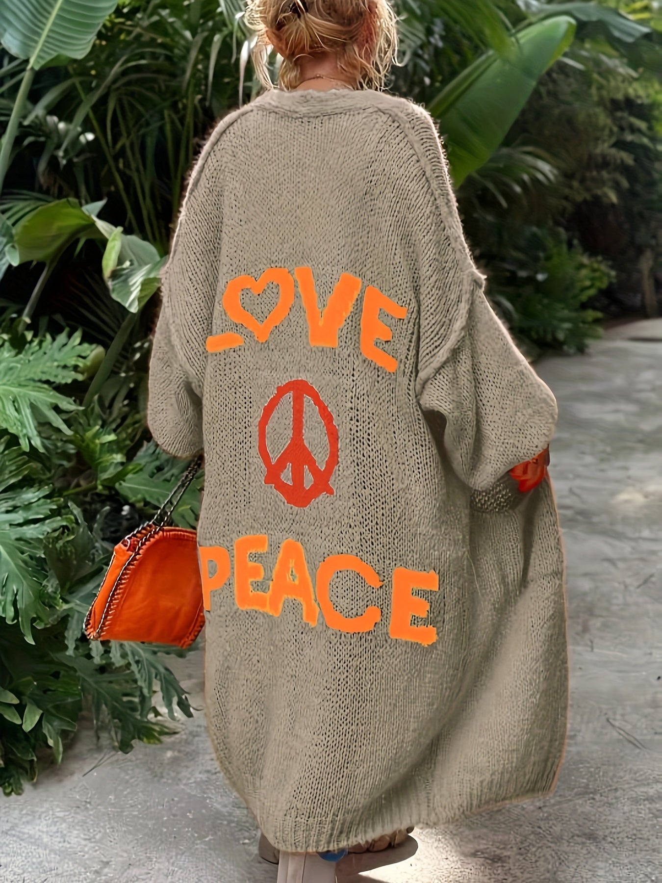 pilashape™ love peace cardigan