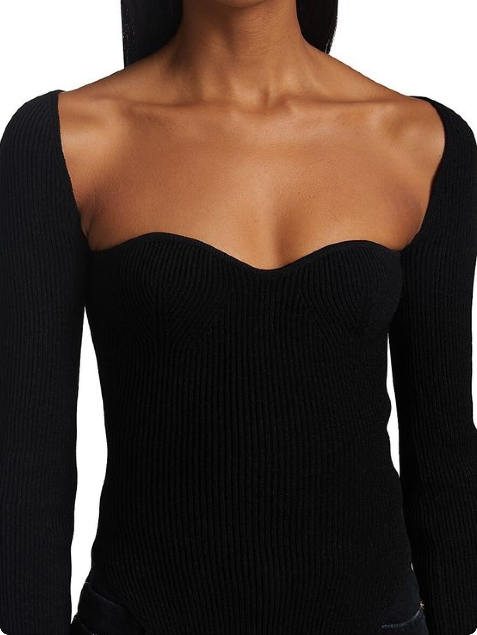 pilashape™  neckline knitted top