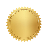 200x Gold Seal Stickers