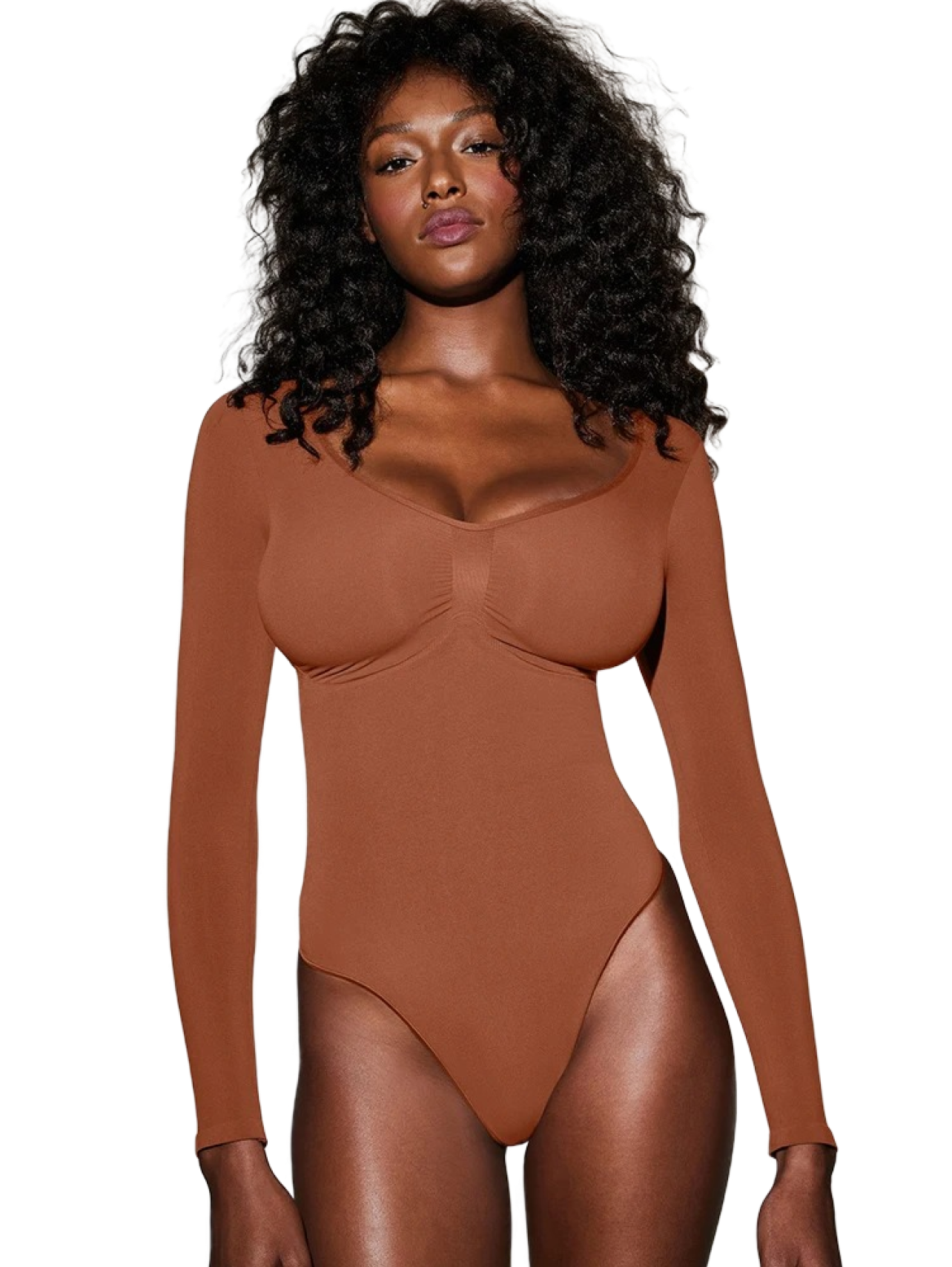 pilashape™ long-sleeve bodysuit